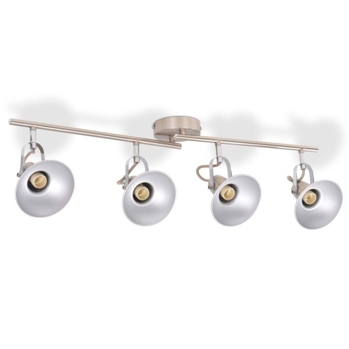 

Ceiling light for 4 incandescent lamps E14 silver