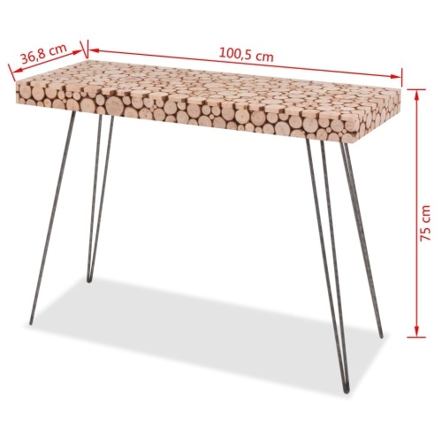 

Console table real wood 100.5 x 36.8 x 75 cm