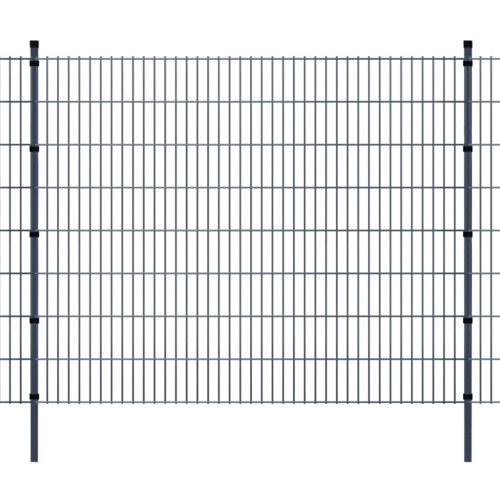 

double rod Matt fence garden fence & post 2008x1630 mm 14m Grey