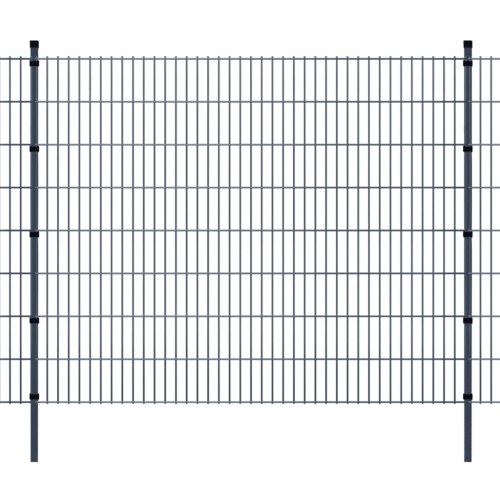 

double rod Matt fence garden fence & post 2008x1630 mm 40m Grey