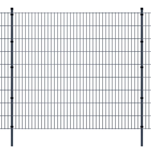 

double rod Matt fence garden fence & post 2008x1830 mm 10m Grey