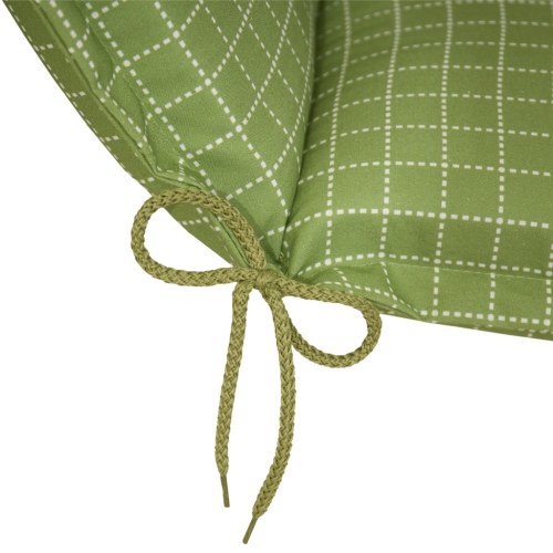 

garden chair seat cushion 6 pcs 117x49 cm Green