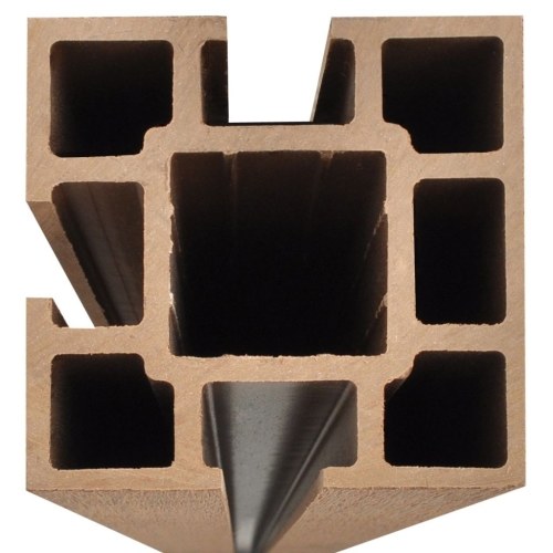 

Garden fence elements 4 pcs WPC Brown 715 cm