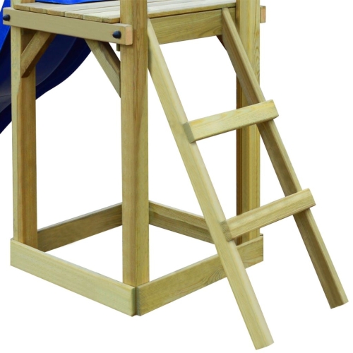 

Playhouse Set с слайдовой лестницей 237x60x175 см Сосновый лес (43271 + 91228 + 90980)