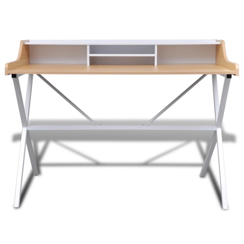 

Natural Wood Workstation Computer Desk