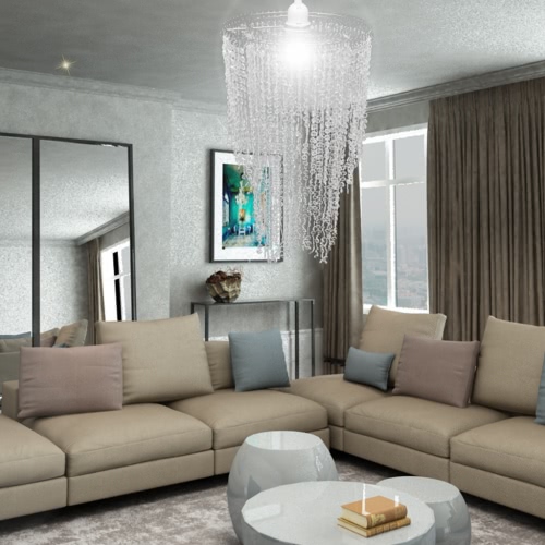 

Crystal Pendant Chandelier 26,5 x 50 cm