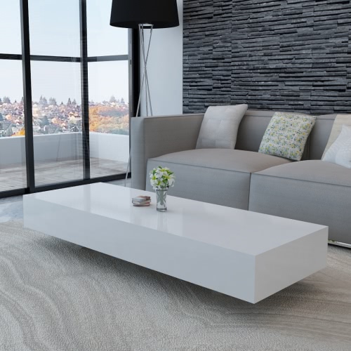 White High Gloss Coffee Table 115 cm
