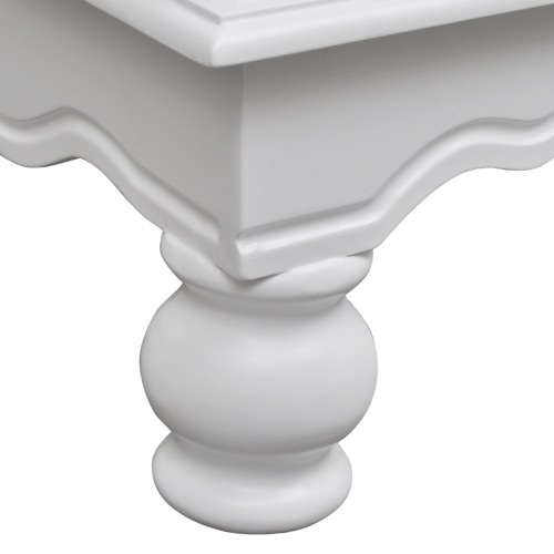 

White Wooden Cabinet 2 Doors 1 Drawer
