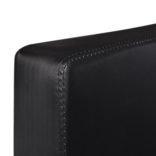 

Black Artificial Leather Armchair