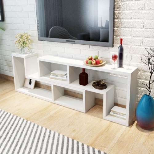 

TV Cabinet Double L-образный белый