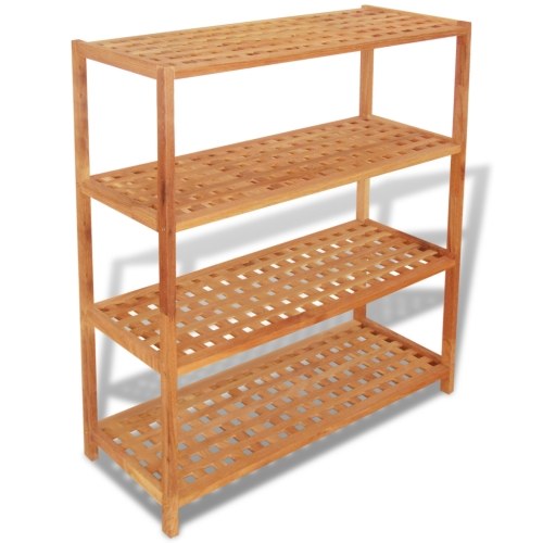 

Shoe Rack Solid Walnut Wood 69x26x81 cm