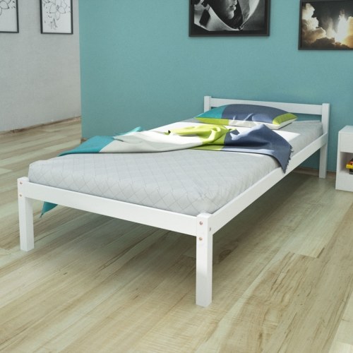 Single Bed 3FT Single/190x90 cm Pinewood White