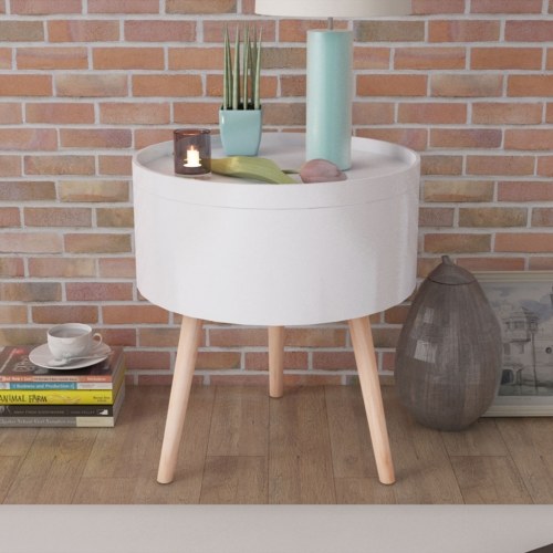 

Side Table с подносом для лотков 39,5x44,5 см Белый
