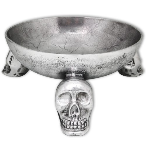 

Fruit Basket with Skull Feet Aluminium Silver