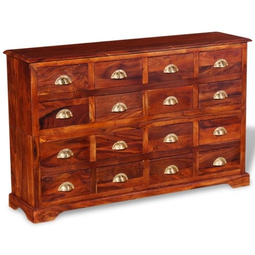 Chest of Drawer 120x30x75 cm Solid Sheesham Wood