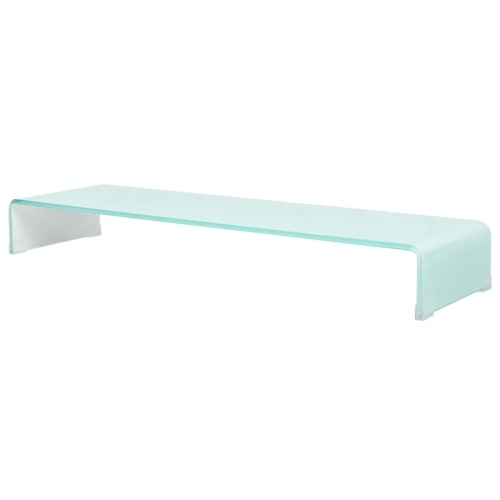 

Подставка для телевизора / монитор Riser Glass White 100x30x13 см