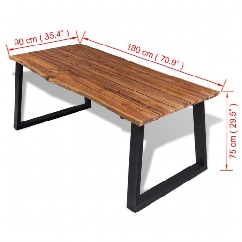 

Dining Table Solid Acacia Wood 180x90 cm
