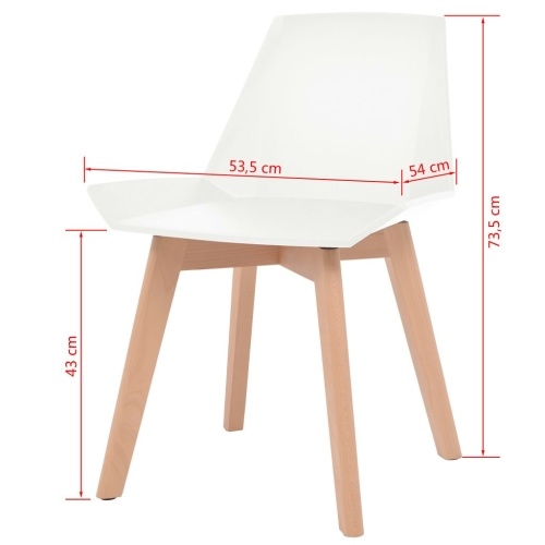 

Dining Chairs 2 pcs White
