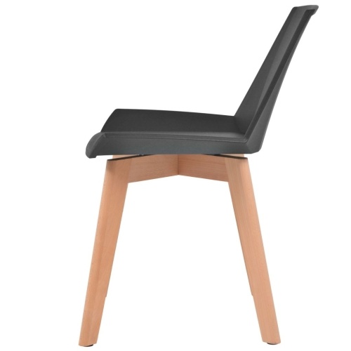 Dining Chairs 4 pcs Black