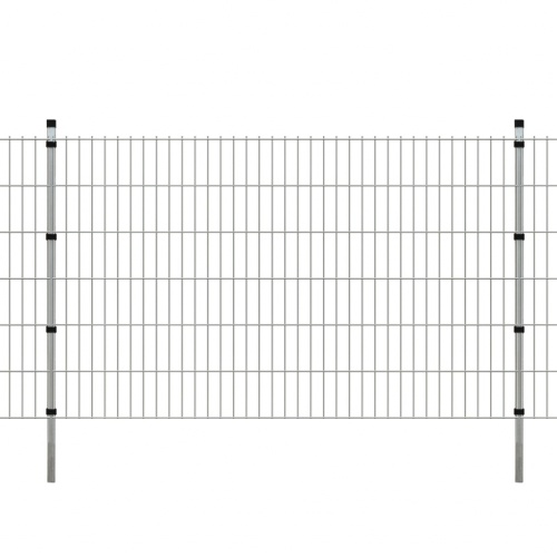 

2D Garden Fence Panels & Posts 2008x1230 mm 4 m Silver