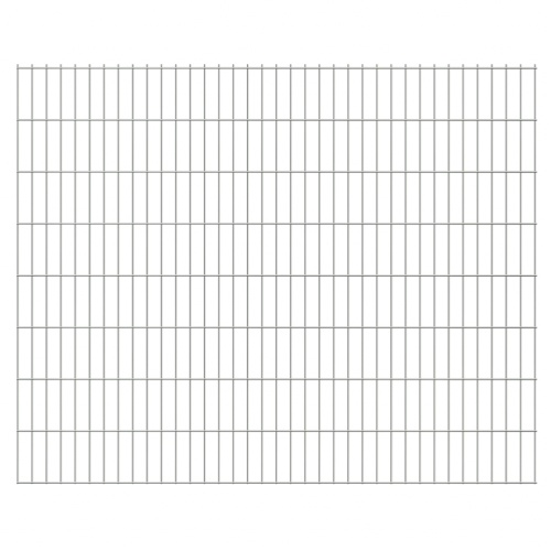 

2D Garden Fence Panels & Posts 2008x1630 mm 22 m Silver