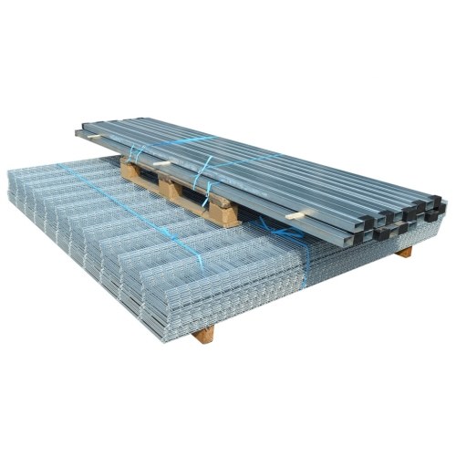 

2D Garden Fence Panels & Posts 2008x2230 mm 40 m Silver
