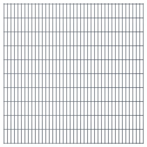 

2D Garden Fence Panels 2008x2030 mm 12 m Grey