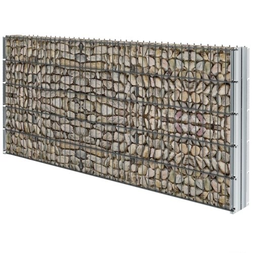 

2D Gabion Fence Set 2008x1030 mm 4 m Grey