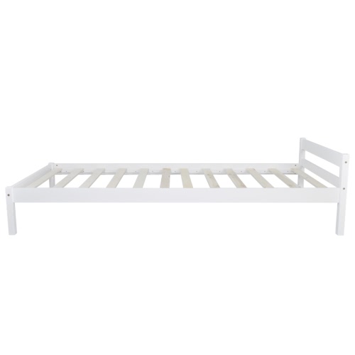 

solid pine wood bed 200 x 90 cm White