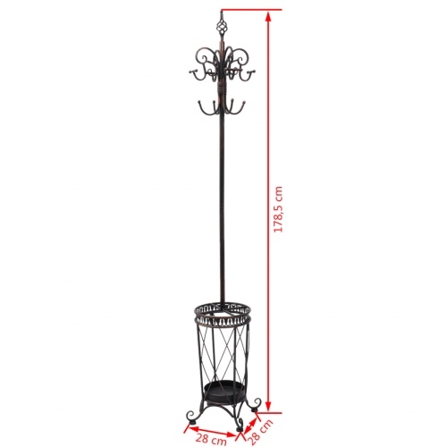 

Coat rack in black iron