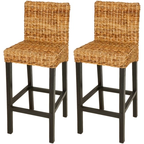

Barstool 2 pcs Abaca Brown