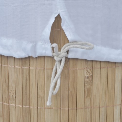 

laundry basket Round Natural Bamboo