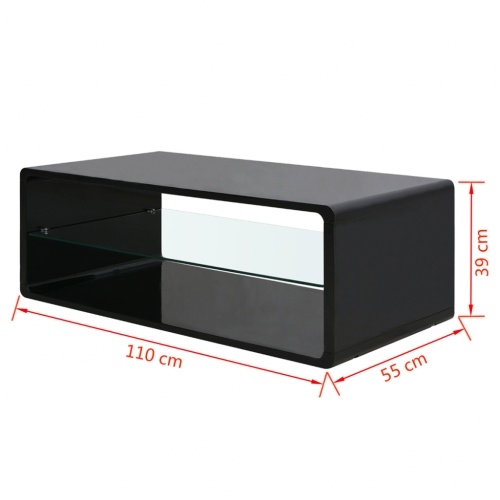 

High gloss black coffee table