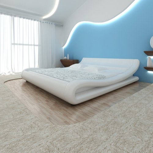 

Bed frame 180 x 200 cm White artificial leather