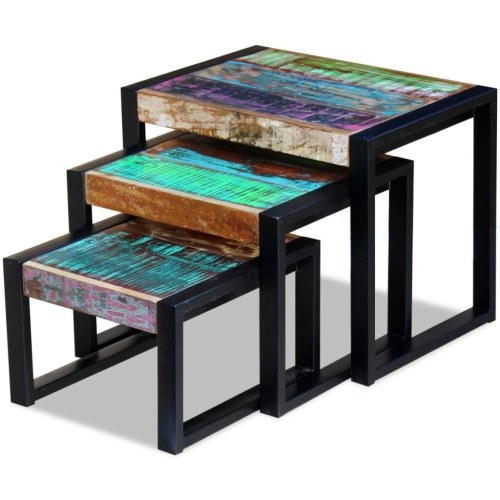 

Nesting tables solid wood 3 pieces