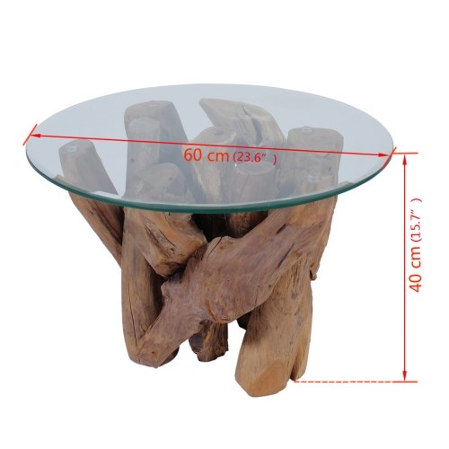 

Teak solid coffee table 50 cm