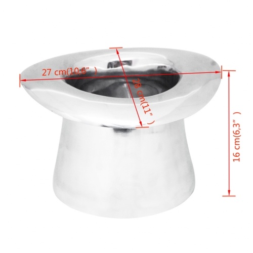 

Hat-shaped champagne cooler Aluminum Silver
