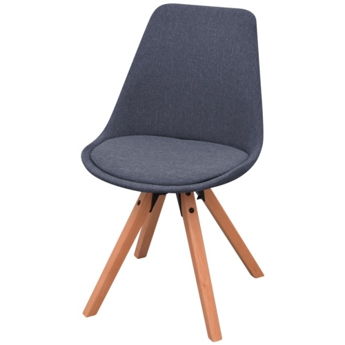 

Set of table and dining chair 5 pcs White and dark gray