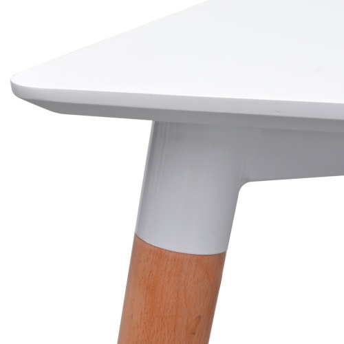 

Set of table and dining chair 5 pcs White and light gray