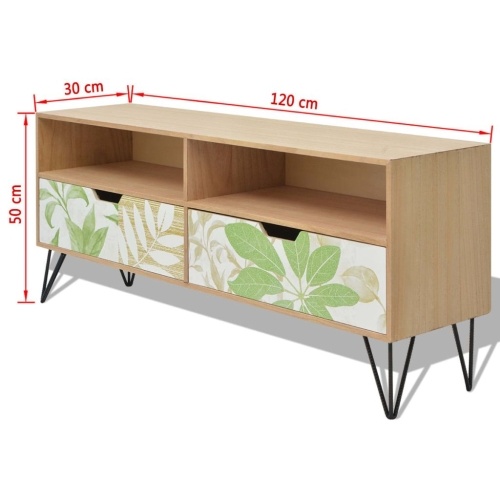 

MDF ТВ-стойка 120 x 30 x 50 см коричневый