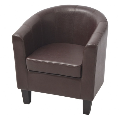 

Artificial Leather Armchair Brown