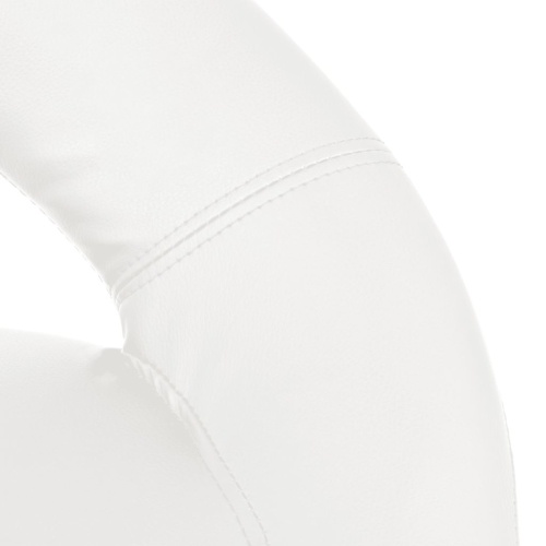 

Swivel bar stool Synthetic leather White