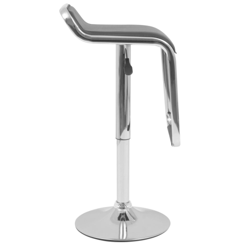 

Swivel bar stool 2 pcs Artificial leather Black