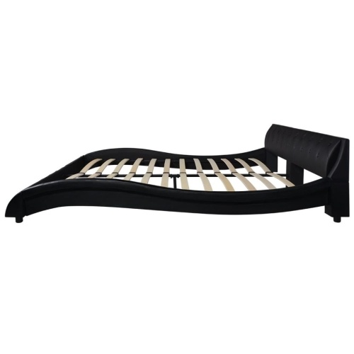 

Bed frame artificial leather 180 x 200 cm Black