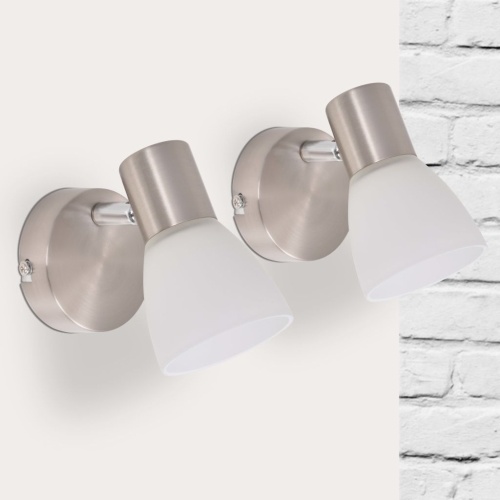 

Wall lamp 2 pcs E14 Silver