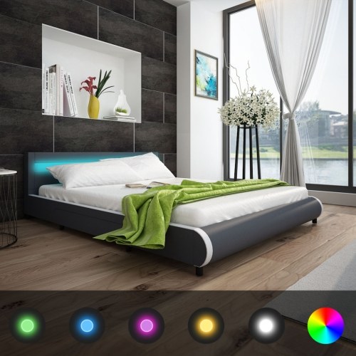 

180 см кровать с изголовьем и LED + Shape Memory Матрас