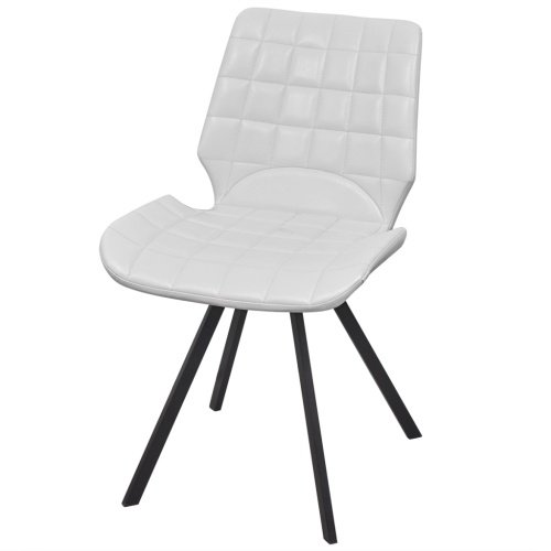 

dining room chairs Artificial Leather 6 pcs White