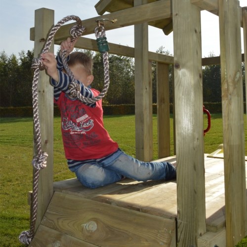 

Playground, ladder, slide, swings Wood 419x350x266 cm