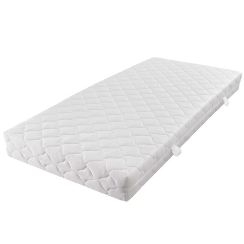 

Double bed with mattress 180 x 200 cm Artificial leather Black