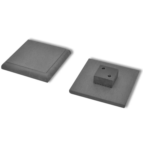 

Garden fence panel 3 pcs Wood Composite Gray 538 cm